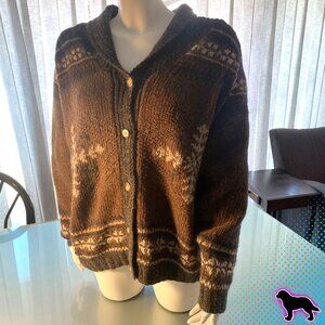NWT Eddie Bauer Legend Nanaimo Hand Knit Sweater Wool Mohair M Medium